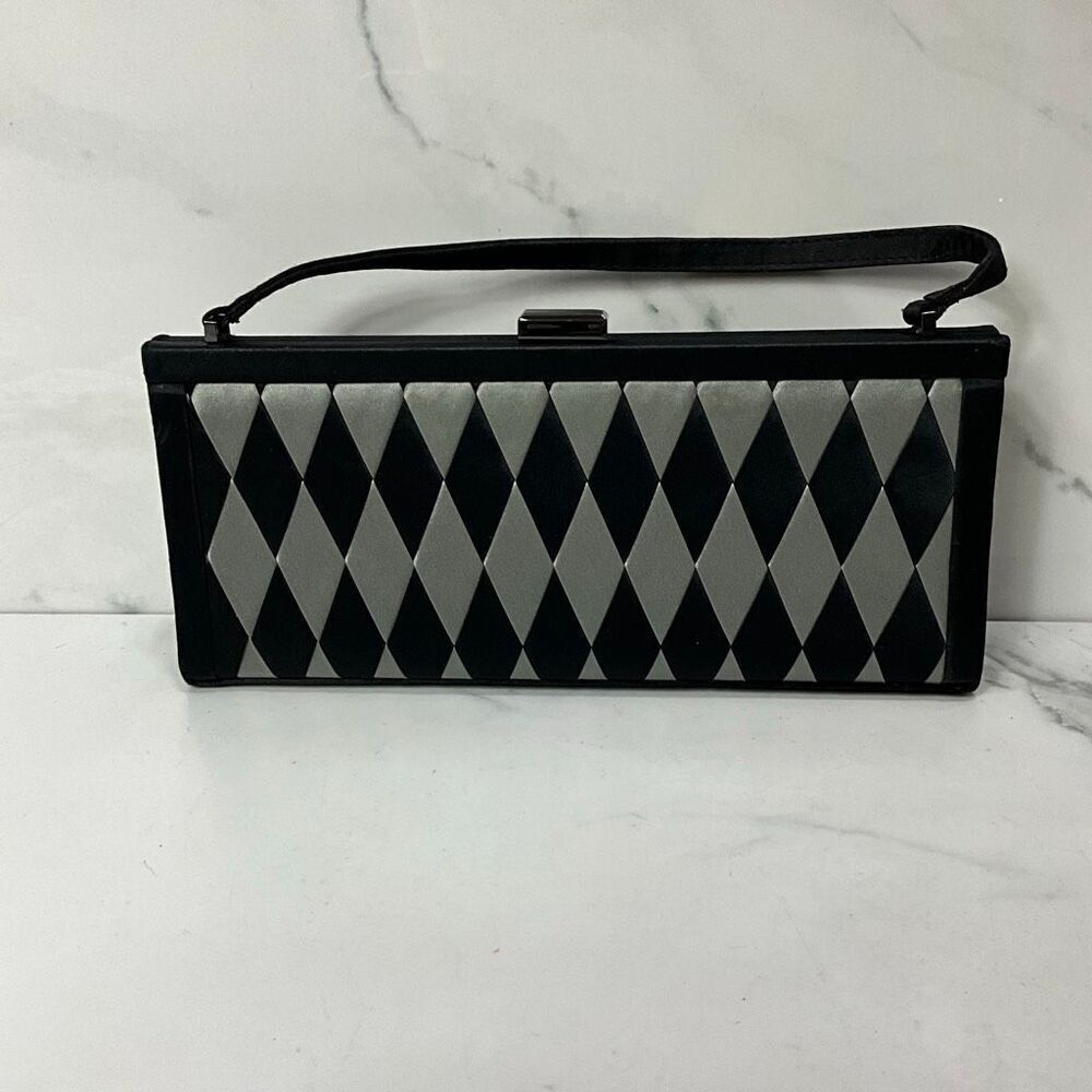 FRANCHI Satin Evening Clutch Handbag